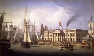 Our History 1 Historic photo custom house quay greenock 1820 Robert Salmon 1775 1845 - Lang and Fulton