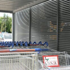 Italia 80 Ashford Retail Park fence louvre 04 1