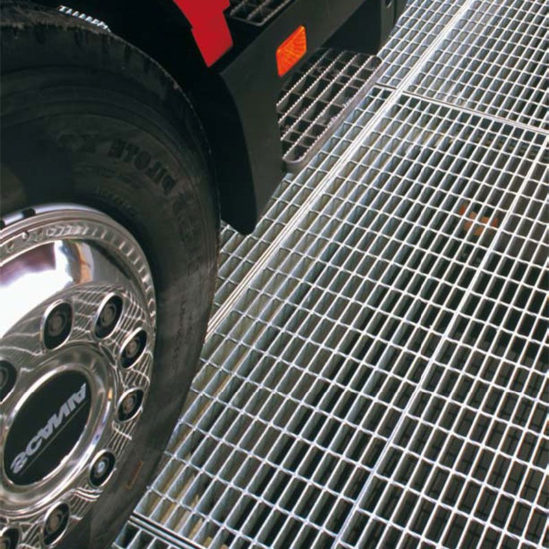 PLX 22x66_steel grating heavy vehicle loading