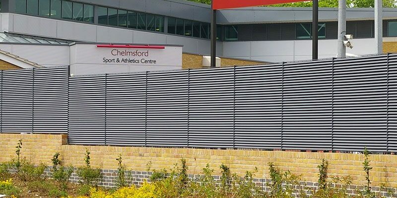 Italia 100 Chelmsford Sports Centre fence louvre 16