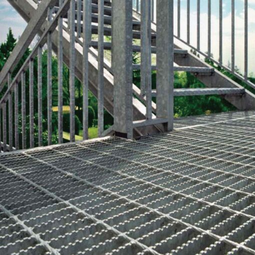 Serrated and oil floor grating 01