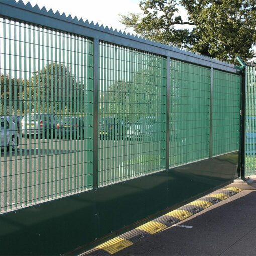 Roma 4HS security grating fence with anti intruder spiked top 2