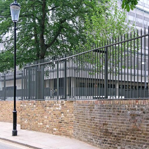 Siena railings traditional steel fence Holland Park School10