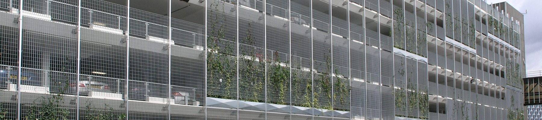 Stero 3 grating car park cladding green wall new covent garden banner 2