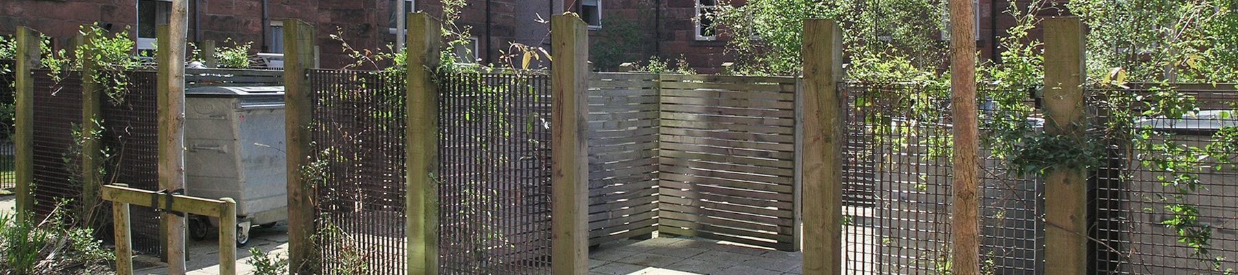 LangFulton screening panels plant trellis wheelie bin store Maryhill banner1