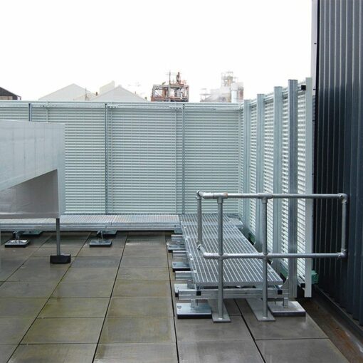 roof top plant screen louvre panels Italia 100 Orsted REnescience Northwich6
