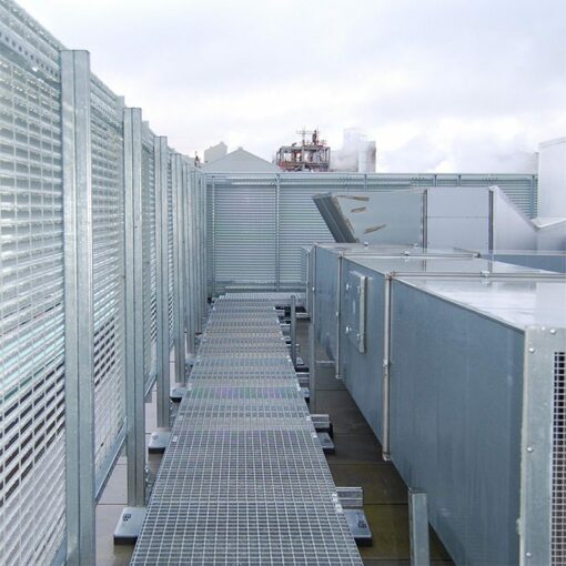 roof top plant screen louvre panels Italia 100 Orsted REnescience Northwich9