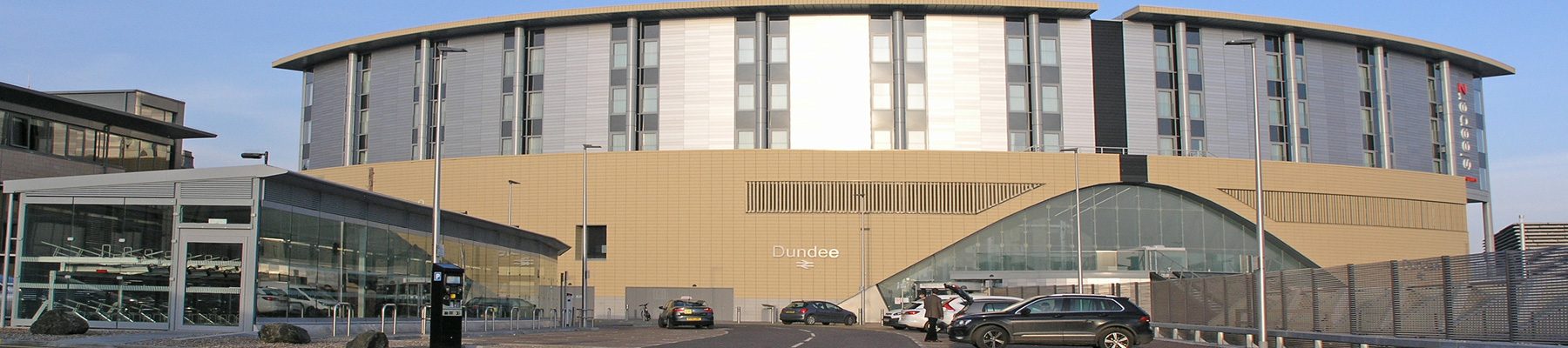 Dundee station cycle hub banner