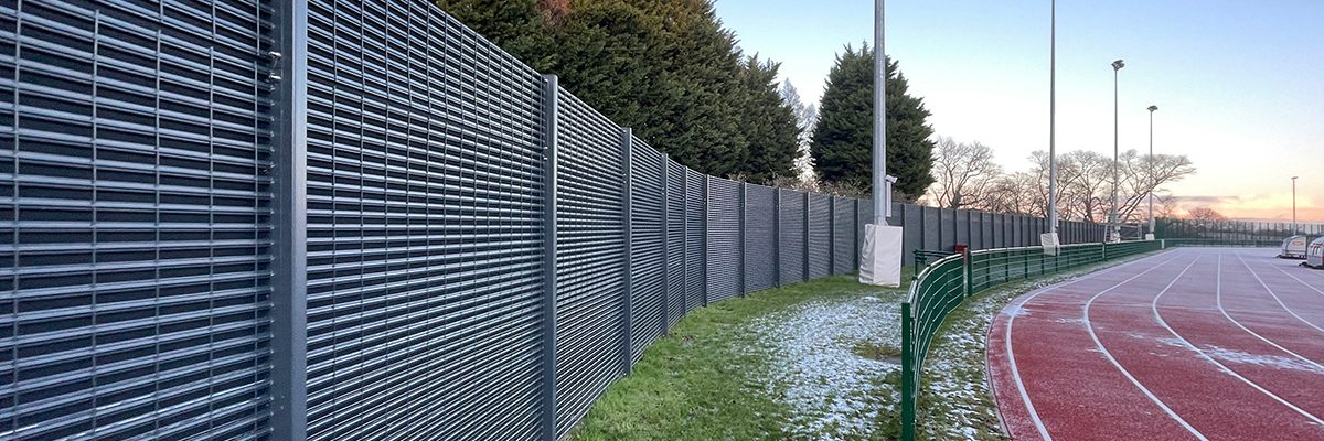 Italia 100 louvred screening fence Meadowbank Stadium 1news Italia 100 louvred screening fence Meadowbank Stadium 1news