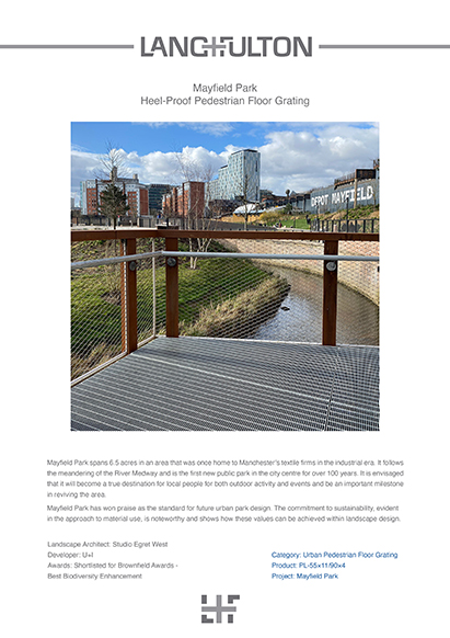 Mayfield Park heel proof floor grating Cover page - Lang and Fulton