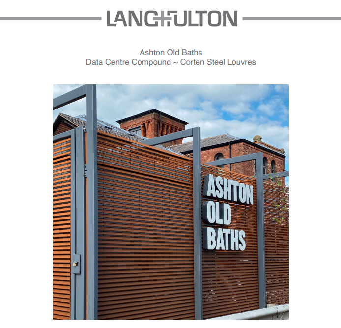 Data Centre – Compound ~ Corten Steel Louvres