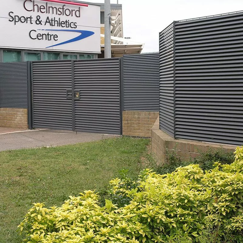 Italia-100 Fences 20 Italia 100 Chelmsford Sports Centre fence louvre 19