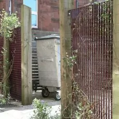 Piazza-66 & Piazza-44 34 LangFulton screening panels plant trellis wheelie bin store Maryhill 7