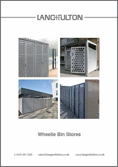 LF wheelie bin store front cover - Lang and Fulton
