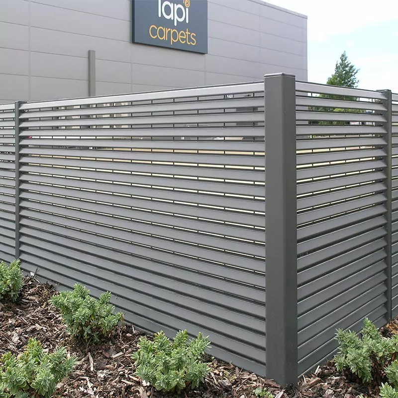 LF Italia 80 louvred fencing bin stores Ashford Park 5