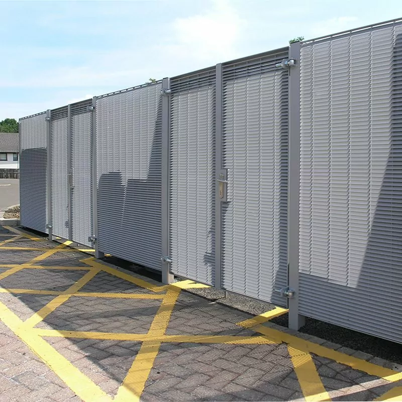 DeltaWing 100 bin store compound fencing Livingston 12