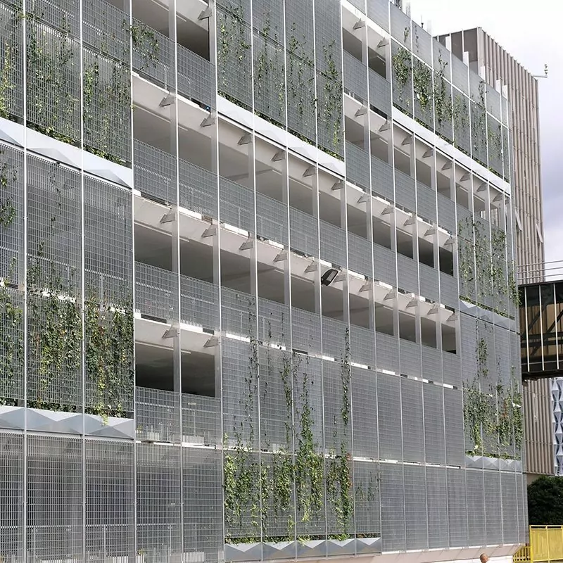 Stereo-3 5 Stero 3 grating car park cladding green wall new covent garden 1
