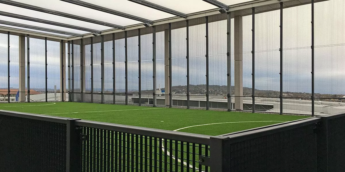 MUGA Verona roof top sports area Boroughmuir news2 MUGA Verona roof top sports area Boroughmuir news2