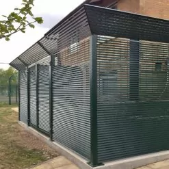 Italia Bin Stores 46 LF Italia 80 secure wheelie bin store Newham Mental Health Centre 8a