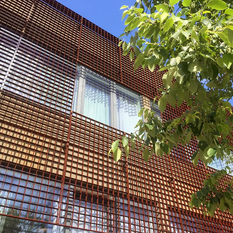 Piazza-132 9 Quattro 99 corten pressure locked grating 9