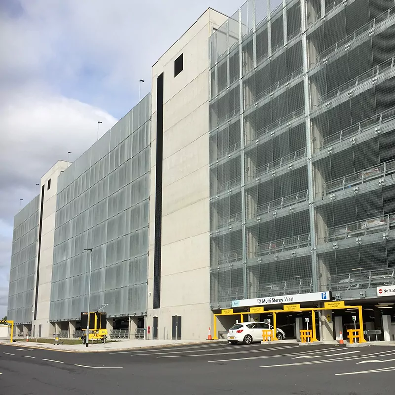 Stereo-3 20 Stereo 3 steel grating scurity screen Mancester Airport 18