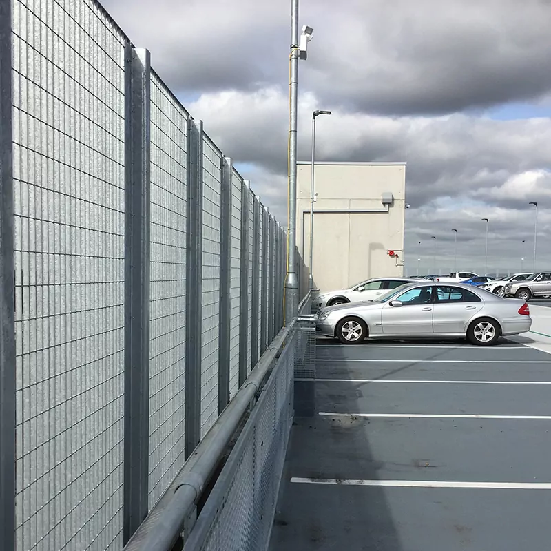 Stereo-3 19 Stereo 3 steel grating scurity screen Mancester Airport 4