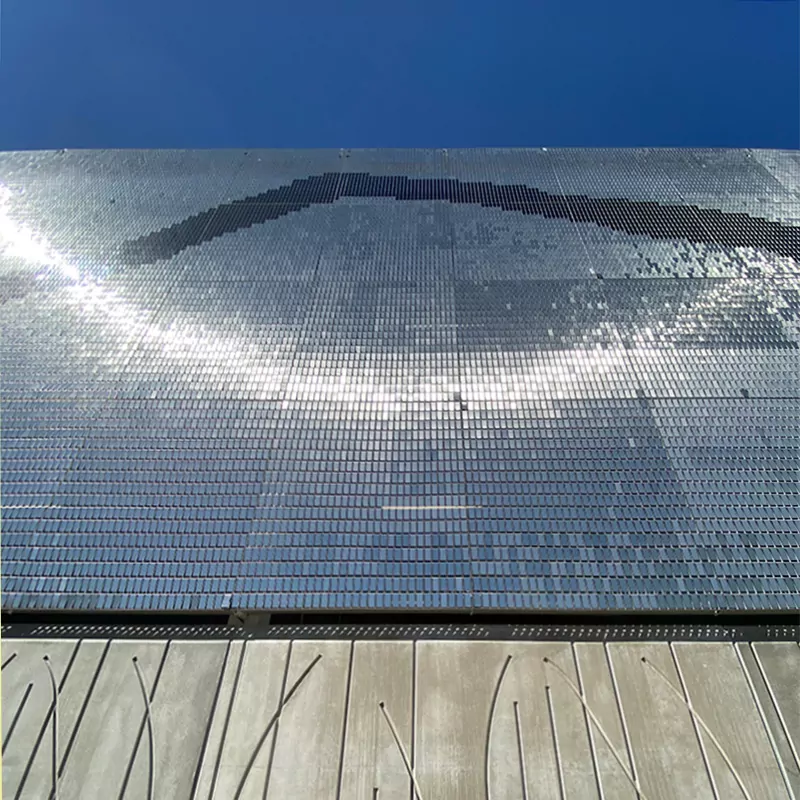 STEREO-KINETIC<sup>®</sup> Wall 4 IMG 5685 StereoKinetic wall cladding Rochdale Riverside regeneration 2