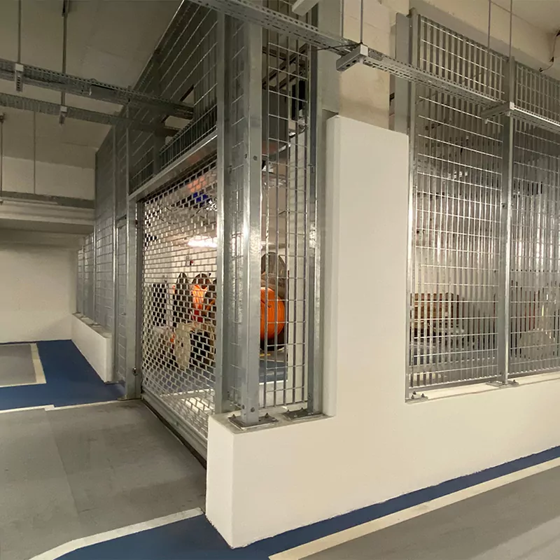 Stereo 4 security grating screen car park 1